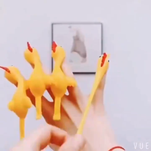 Wall Sticky Catapult Turkey Toy Sensory Fidget Toys for Kids Stress Relief Soft Rubber Decompression Toys Childrens Day Gifts School Party Activities
