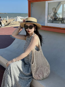 Lucky Store Summer Cut Out Handbags Female Special-Interest Design Net Pocket Ins Woven Bag Eco-friendly Bag