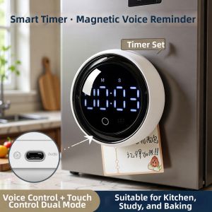 YZ | Smart Kitchen Timer with Voice Reminder and Magnetic Feature