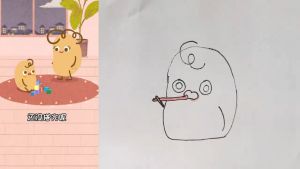 8pcs Childrens soft toothbrush 3-12 years old baby oral cleaning care Kangaroo toothbrush