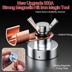 Strong Magnetic Grounding Artifact Grounding Magnet Electric Welding Machine Ground Wire Clamp Welding Magnet Fixed Strong Iron Grounding Head电焊强磁搭铁神器