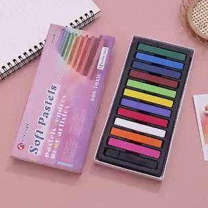 12ชิ้นชนิดบรรจุกล่องสแควร์สีภาพวาดสีน้ำมันติดร่างถ่านปากกาอุปกรณ์ศิลปะเริ่มต้นจิตรกรรมระบายสีปากกาเส้นขยุกขยิกเครื่องมือ