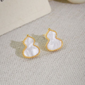 Pianist | Stylish S925 Sterling Silver Gourd Earrings Unique Design