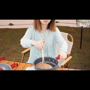 Mountainhiker Cookware 3pcs/4pcs/5pcs Kettle Pot Cooking Set Free Storage Bag Outdoor Camping Picnic