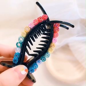 rainbow candy hair grabbing Korean hairpin hyuna ball head cute