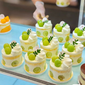 2-Inch round Cake Base White Plastic Cake Gasket Square Triangle Thickened Disposable Bottom Support 3-Inch