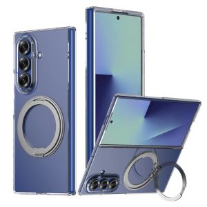 szhaiyu | Clear Acrylic Magnetic Phone Case For Samsung Galaxy Z Fold 8 Ultra Z Fold 8 Fold 7 Fold 6 Kickstand Shockproof Back Cover Funda