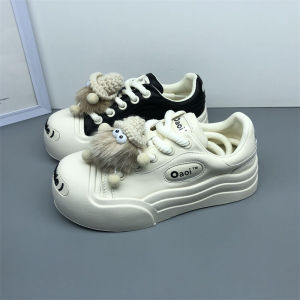 ทันสมัย หนัง รองเท้าผ้าใบสําหรับผู้หญิงสไตล์วิทยาลัยก้นแบน ลำลอง รองเท้าทุกคู่ สีขาว รองเท้า หนัง หนังหมูชั้นใน