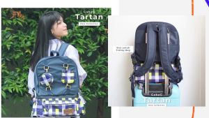 GabaG Tas Asi – Backpack Cooler Bag 2 in 1 MARIGOLD / TARTAN (Laptop Fit) Cooler Bag Laptop Fit Bahan Premium Gabag - Lazada