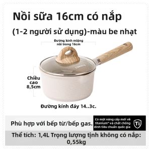 CAROTE | Nồi Sữa Không Dính Có Thể Chiên Hấp Luộc