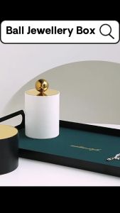 Ready Stock Ins Korean Nordic Style Plastic Acrylic Desk Storage Organizer Box Container Tray Accessories Jewellery Ring Necklace White Black Red Yellow Minimalist Cute Modern Simple Cheap Home Decoration House Bedroom Bedside Table Office Student Ikea