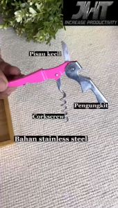 Pembuka Botol Wine & Bir - Wine Opener 3 in 1