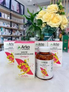 Viên uống dầu cá Omega 3 Arkopharma chính hãng Pháp 180 viên mẫu mới