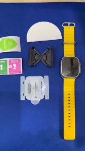 Miếng dán dẻo bảo vệ màn hình apple watch ultra 1 2 size 49mm phủ nano có khung hỗ trợ dán