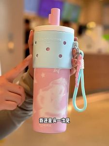 HAERS | Insulated Straw Cup Ceramic Lining Large Capacity