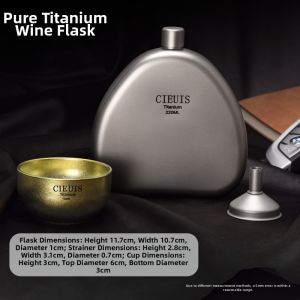 CIEUIS | Portable High-end Titanium Flask