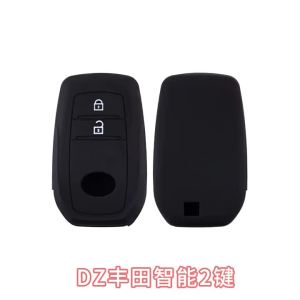 New Silicone Car Key Cover Case For Toyota CHR Hilux Fortuner Land Cruiser 200 Camry Corolla Crown RAV4 Highland Smart Keyless