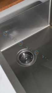 GRIPO Premium High End Stainless 4 Inch Duo Kitchen Basket Strainer With Tailpiece Stainless P Trap