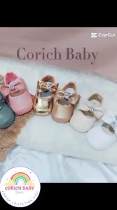 SEPATU BAYI - SEPATU BABY - SEPATU PREWALKER - A14 - SEPATU BALITA - SEPATU ANAK - ORIGINAL BRAND - CORICH BABY SHOES - BAYI USIA 0 - 11 BULAN - SEPATU SNEAKERS BAYI - BAYI BARU LAHIR - PEREMPUAN - BABY SHOES