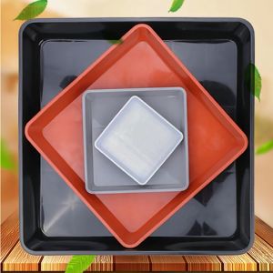 CUFEI8626215 1Pcs Garden Square Flower Pot Durable Indoor Outdoor Drip Trays Plant Saucer Plastic Tray Saucers