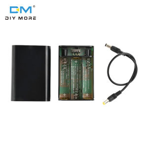 Diymore DC 12V Có Thể Sạc Lại Bằng Điện Áp UPS Pin sạc dự phòng 3Pcs 18650 Không Có Hàn Bộ tự làm W/Bảo Vệ W/DC Chủ 5.5*2.1Mm