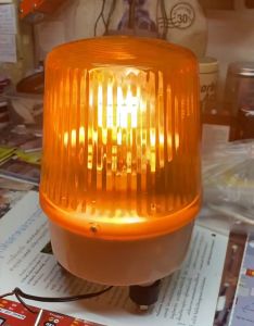 ไฟหมุนไซเรน LTE-1161  LED WARNING LIGHT  220V ขนาด 6 นิ้ว สีเหลือง (ไม่มีเสียง) ไฟหมุน ไฟเตือน ไฟฉุกเฉิน ไฟไซเรน