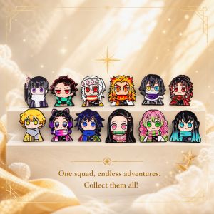 Bandai | Cartoon Anime Enamel Pin Brooch 12pcs For Boys Girls Womens Coat Brooches Fashion Lapel Badges Jewelry Gift for Friends