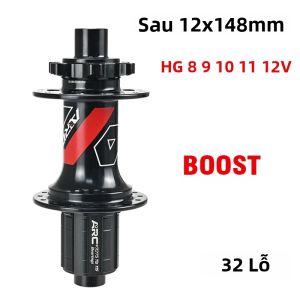 ARC | Đùm Xe Đạp Leo Núi ARC 32 Lỗ BOOST Phanh Đĩa Trục 15x110 12x148 Tương Thích HG Sram NX 6 Chấu 3 Răng 114 Tiếng Kêu Hợp Kim Nhôm