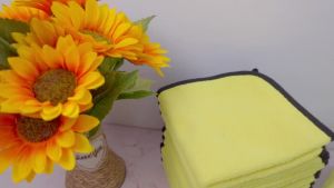 1/3/5/10PCS Car Wash Towels Thickened Microfiber Cleaning Cloth Absorbent Drying Towel Yellow 30x30cm 30x60cm Auto Detailing