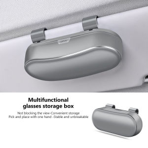 Car Sun Visor Glasses Case Anti-Scratch Sunglasses Storage Box Glasses Holder Organizer Universal for 99% Car Models
