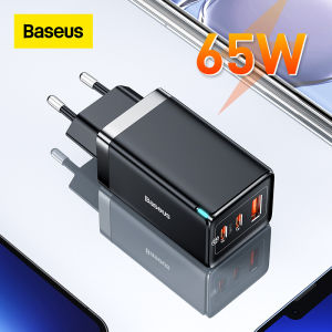 【Free 100W Cable】 Baseus 65W GaN5 Pro USB C Charger PD Quick Charge 4.0 QC3.0 Type C Fast Charging Charger For ipad Pro iPhone 15 14 13 12 Pro Max Samsung Oppo Vivo Xiaomi Macbook2021