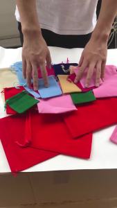 10 Pieces/Lot Velvet Gift Bags with Drawstring Soft Velvet Package Bags for Lingerie Cosmetics Jewelry - Assorted Colors
