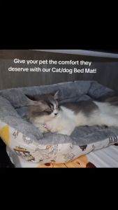 Sleeping Warm Soft Bed For Puppy Mat House Pad Dog Bed Washable Cat Pet 45x60cm