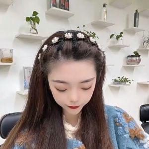 ALENADAY - Bando Wanita Korea Dewasa Bandana Bondu Jepit Rambut Anak Perempuan Motif Mutiara BND06