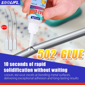 1-3pcs FOOLIFL 502 Instant Dry Cyanoacrylate Adhesive China made super glue for leather/rubber/wood/metal/glass/ceramics/plastic strong universal adhesive glue repair tool.