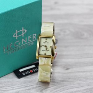 Jam Tangan Wanita Hegner 1615L Tali Creamik Analog Original