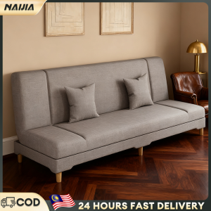 NAIJIA Foldable Sofa Bed 2 seater / 3 seater / 4 seater / 懒人沙发/沙发床/ Iris Foldable Sofa Bed / velvet sofa bed / Sofa Katil