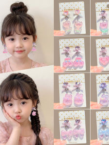 Sweet Heart Bow Diamond Earrings for Girls