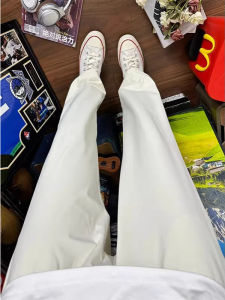 OUMULONG | Quick-Dry Icy Fabric Men Pants Trousers