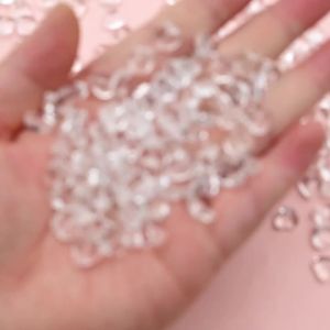 30/60/100pcs 8mm Clear Transparent Heart Shape Czech Lampwork Glass Crystal Beads for DIY Jewelry Making Necklace Bracelet Craft