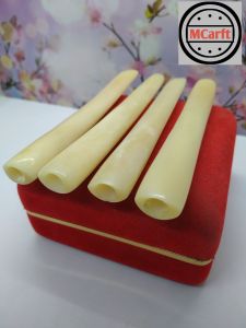 Kerajinan once pipa tulang sapi model oval A59