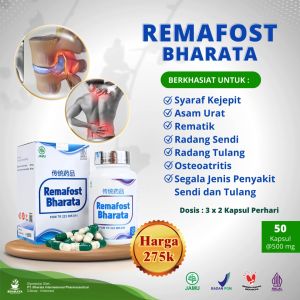 Remafost Bharata Obat Saraf Kejepit Sakit Pinggang | Obat Asam Urat Rematik Radang Sendi Ampuh