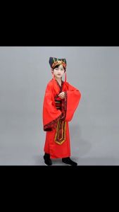 Kids Chinese Ancient Costume Traditional Stage Performance Party Clothing Folk Dance Hanfu Costumes Set