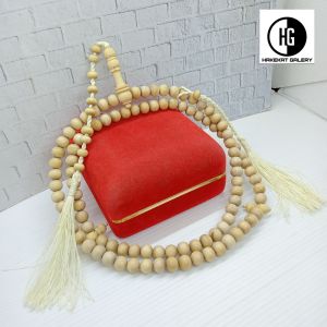 tasbih kayu kemuning gading premium h348