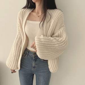 Ready Stock Malaysia Sweater Women Knitted Cardigan New Must Have Loose Long Sleeve Buttonless casual warm Outerwear