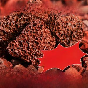 MONLEYTA | Red Volcanic Rock Particle Aquarium Special No-Wash Aquatic Plant Mud Bottom Sand Large Block Aquarium Landscape Filter Turtle Volcanic Rock
