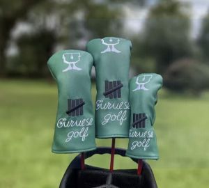 ที่คลุมหัวไม้กอล์ฟสำหรับชาวประมง #1 #3 #5ที่คลุมหัวไม้กอล์ฟไม้หลากสีผ้าคลุมไม้แฟร์เวย์คนขับหนัง PU ปลอกหุ้มหัวไม้กอล์ฟ