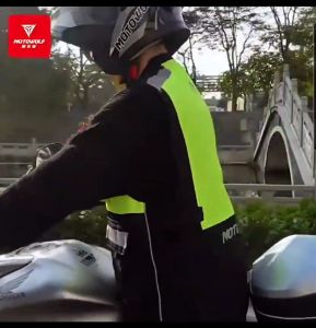 Jaket Motor Vest Motowolf MDL 0504 Rompi Road Captain Touring Motor 3M STIKER