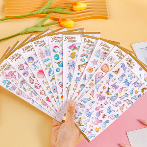 Creative Drip Glue Crystal Sticker Self-adhesive Cute Transparent 3D Decorative for Girls Mobile Phone Scrapbook Stickers