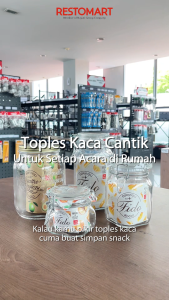Toples Kaca / Storage Jar / Bormioli Stopples Fido Clear 1000 ml BORMIOLI Kaca (1633585) (F10)